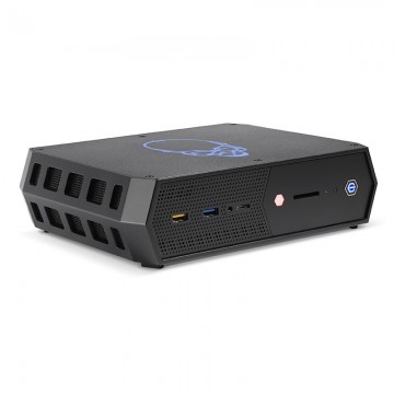 Mini PC design with a skull on the front