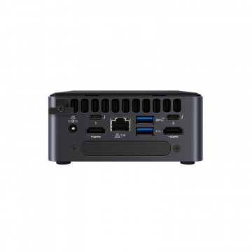 Mini PC with 2 HDMI ports and 2 USB-C ports for 4 possible screens