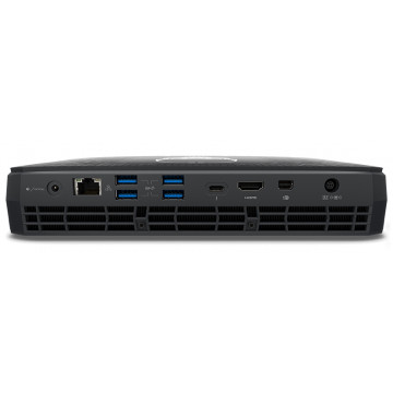 Mini gamer computer with audio port, 2 USB 3 ports and front thunderbolt port