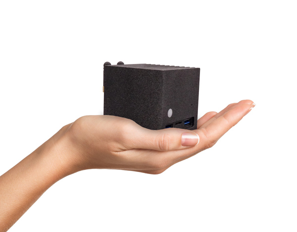 A mini fanless computer that fits in your hand.