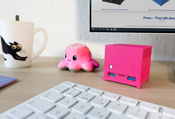 Save work space with this tiny, uniquely designed PC